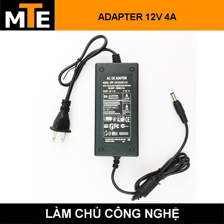 Nguồn adapter 12V 4A jack DC 5.5 * 2.1 mm