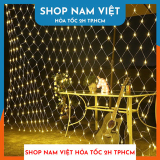 Lưới Đèn LED Chống Nước Trang Trí Ngoài Trời Cho Giánh Sinh, Tiệc, Lễ Tết - Nhiều chế độ chớp