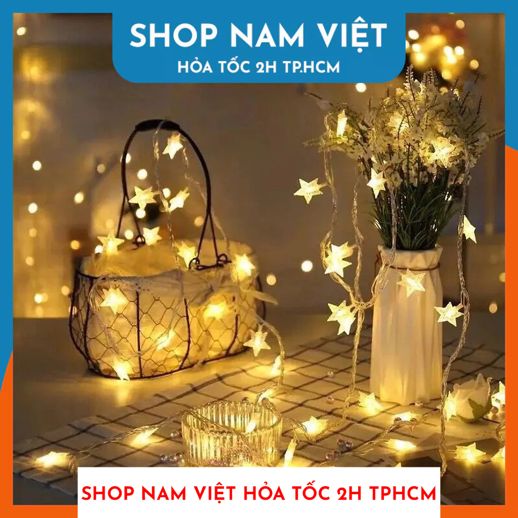 Đèn LED Trang Trí Hình Ngôi Sao Cho Lễ Tết, Giáng Sinh Noel