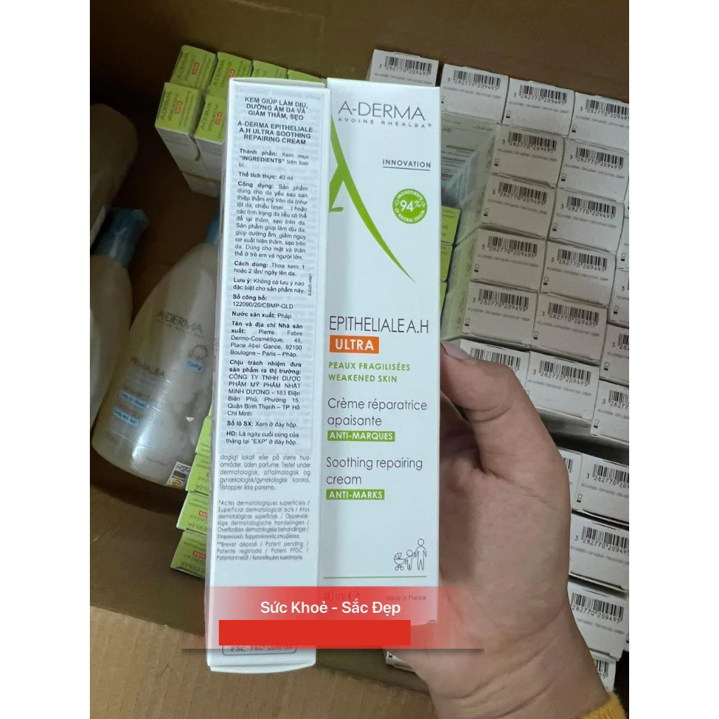 Kem dưỡng sau lazer Aderma Epitheliale Epi AH Duo 40ml