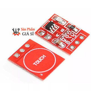 Module nút cảm biến chạm TTP223 đỏ - Touch sensor cảm ứng điện dung ❤️freeship❤️