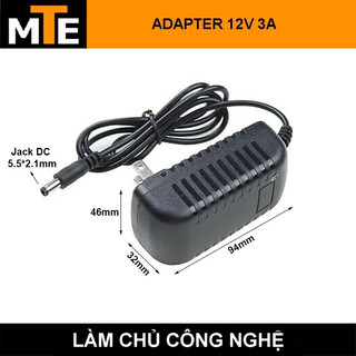 Nguồn adapter 12V 3A jack DC 5.5*2.1mm