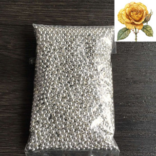 Bịch hạt cườm đính áo, làm đồ cột tóc màu bạc - bịch 100gr