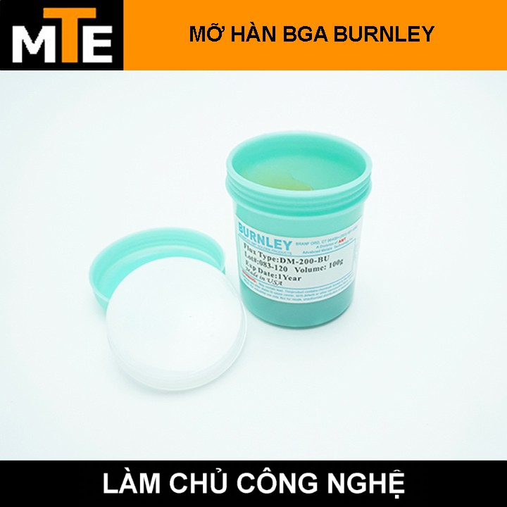 Hộp mỡ hàn thiếc BGA 100G Burnley hỗ trợ hàn chip, khò tháo chip ...