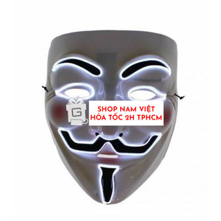 Mặt Nạ Hacker Anonymous Có Đèn LED Hóa Trang Cosplay Halloween
