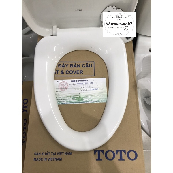 Nắp Bồn Cầu Rơi Êm TOTO Tc385VS Chính Hãng gắn vừa hết các bồn cầu thân dài Toto
