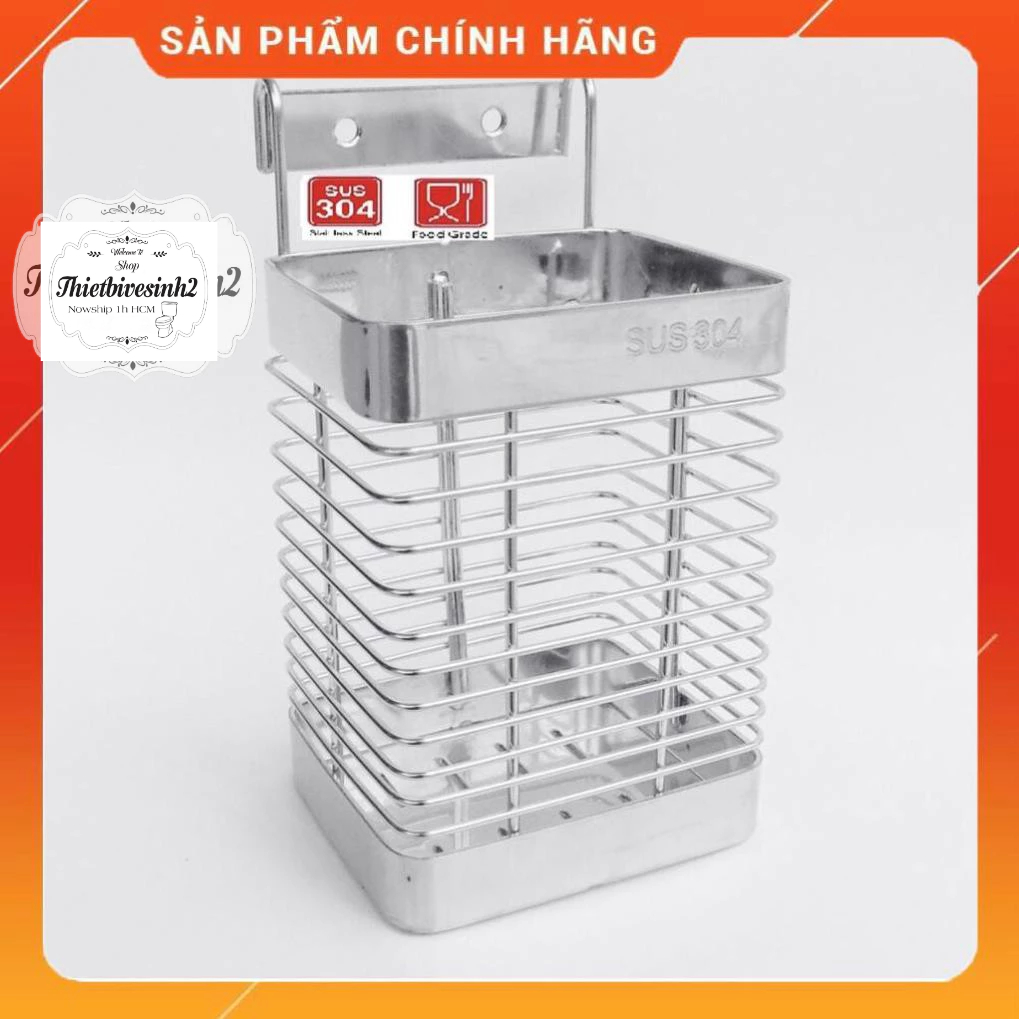 (SALE) Rổ đựng đũa đơn inox 304, ống đũa đơn inox304s