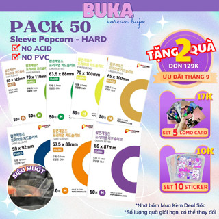 Sleeve Popcorn Buka sleeves bọc card siêu dày đựng card thần tượng thẻ bài bảo vệ card idol Kpop