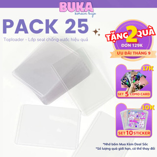  Toploader Buka đựng card ảnh có seal unseal size B8 A7 combo 5,10,25,50 giá rẻ gói hàng bảo vệ card 
