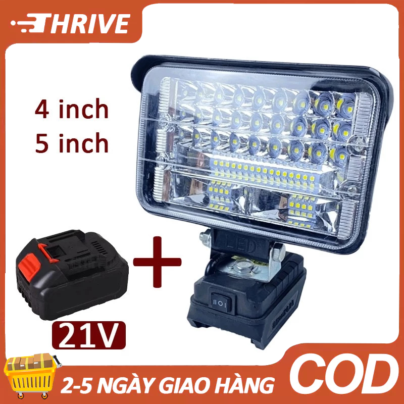 Pin Lithium Đèn Làm Việc Đèn LED Đèn Pin Makita Pin 21v, Sử Dụng Pin Máy Công Cụ - Không Bao Gồm Pin