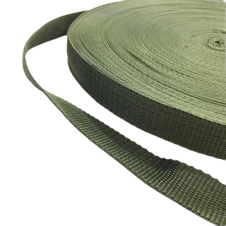 Dây dù dẹt màu xanh rêu [ 1 mét X khổ rộng 3cm ]