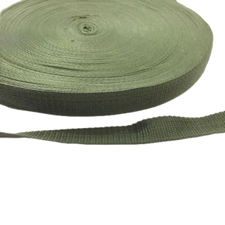 Dây dù dẹt màu xanh rêu [ 1 mét X khổ rộng 3cm ]
