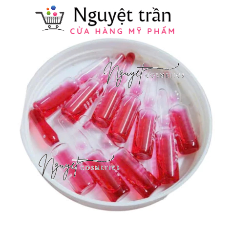 Ống đỏ vitamin trắng da pha kem siêu trắng