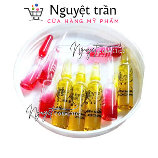 Ống đỏ vitamin trắng da pha kem siêu trắng