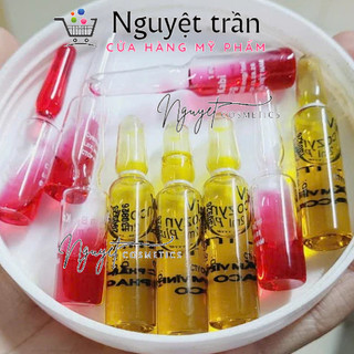 Ống đỏ vitamin trắng da pha kem siêu trắng