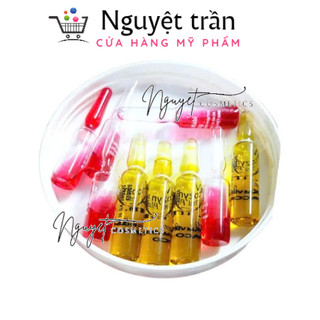Ống vitamin kích trắng nước vàng nước đỏ trộn kem