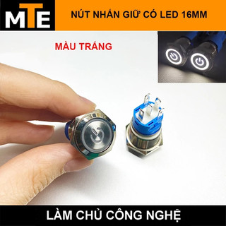 Nút nhấn 16MM nhấn giữ trạng thái ON/OFF 3-6V có led chống nước