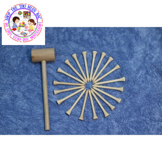 Búa gỗ + Đinh gỗ 20 chiếc
