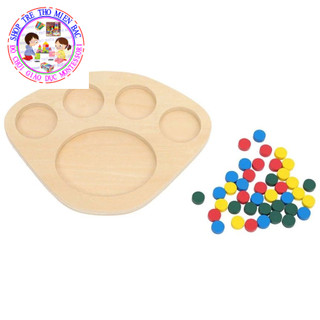 Khay phân loại màu Montessori