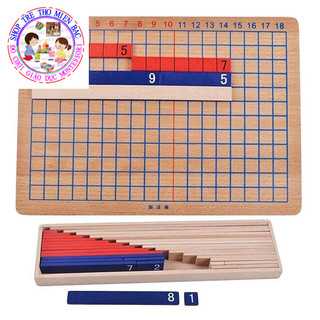 Bảng cộng trừ mini Montessori (Mini Addition and Subtraction Strip Board)