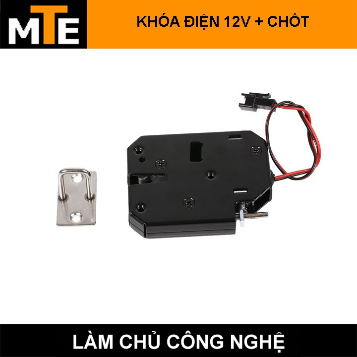 Khóa điện thông K01-12V minh cho tủ, hòm, hộp, các máy bán hàng tự động