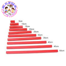 Gậy đỏ Mini Montessori (Mini Red Rods)