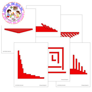 Gậy đỏ Mini Montessori (Mini Red Rods)