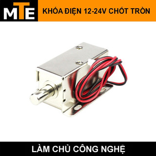 Khóa điện solenoid lock ly-01 - khóa điện chốt tròn dc 12-24v