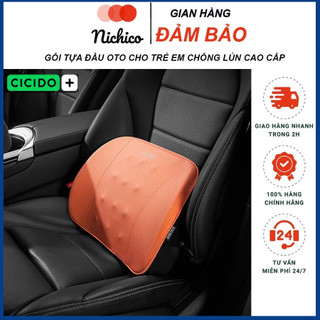 Đệm lưng ô tô chính hãng Cicido - Tựa lưng có gai massage cao cấp, chất liệu êm ái dùng 4 mùa