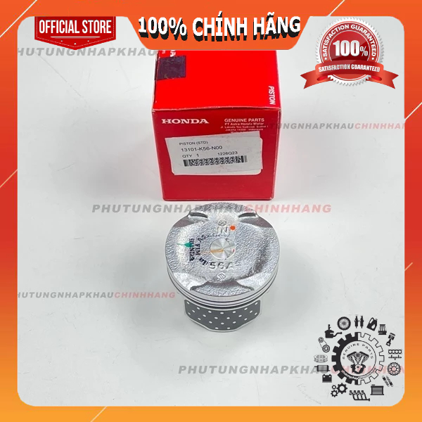 Trái piston Winner V1, Winner X V2 V3 V4, Sonic, Supra GTR chính hãng, Pít tông Winner 150 - 13101K56N00