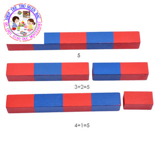 Gậy số Mini Montessori (Mini Numerical Rods)