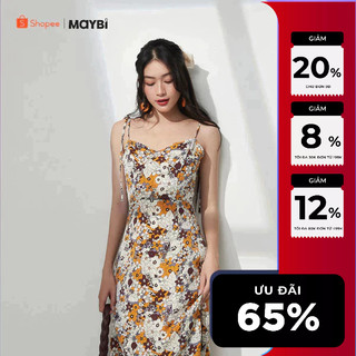 MAYBI Đầm 2 dây midi rã cup