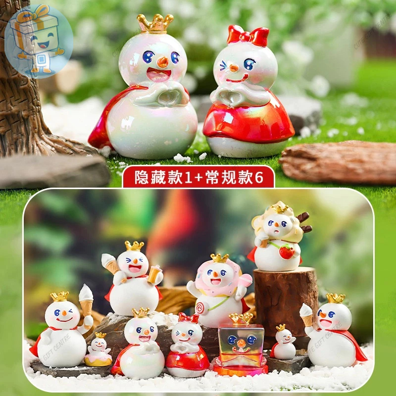 😍Đồ chơi quà tặng BLIND BOX hộp mù tượng mô hình Tuyết Vương MIXUE SNOW KING trang trí độc đáo cute☃