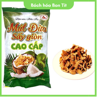Mứt Dừa Sấy Giòn Tuấn Phương / Vietcoco 100g - Đặc Sản bến Tre, Cùi Dừa Sấy Giòn