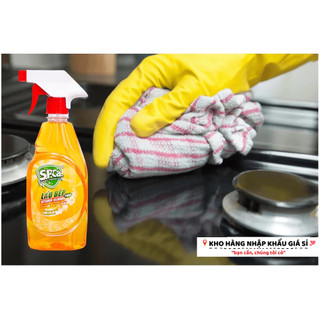 Chai Xịt Lau Bếp S.P.Ca KITCHEN CLEANER PREMIUM 450ML