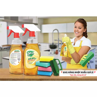 Chai Xịt Lau Bếp S.P.Ca KITCHEN CLEANER PREMIUM 450ML