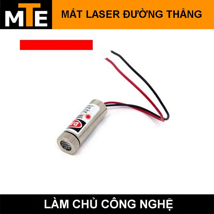 Đầu phát tia laze 3-5V 5mW - Module laser sáng đỏ vạch ngang 12mm có điều chỉnh tiêu cự