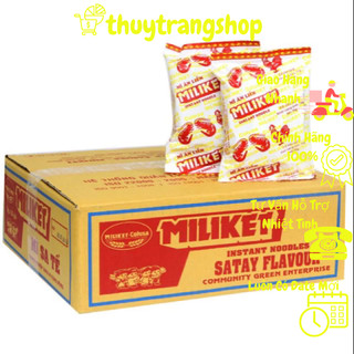  Thùng 30 Gói Mì Miliket Giấy 2 Con Tôm Gói 65g 