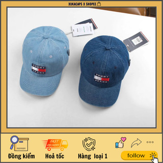 Mũ lưỡi trai jean tô mỳ logo thêu xukacapbeauty