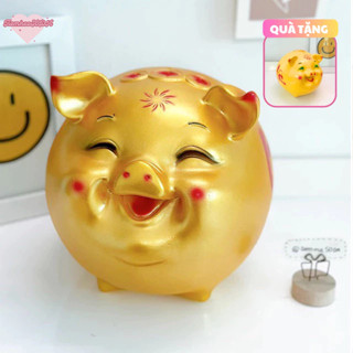  Heo Híp cười Hàn Quốc màu GOLD VIP size to C25xD22xR20  |tiết kiệm trang trí quà tặng TIEMHEOSODA 