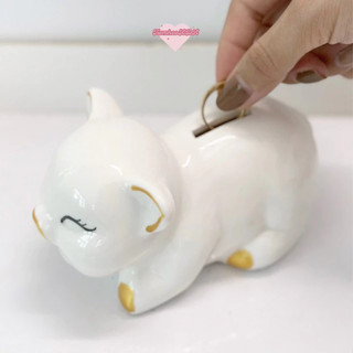  Heo đựng nhẫn - Heo sứ cao cấp Bát Tràng size mini dáng dài siêu sang và đáng yêu quà tặng decor ống tk Tiệm Heo Soda 