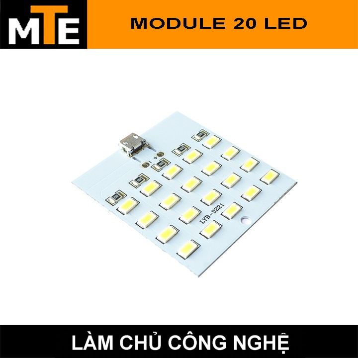 Module 20 bóng LED siêu sáng nguồn micro USB
