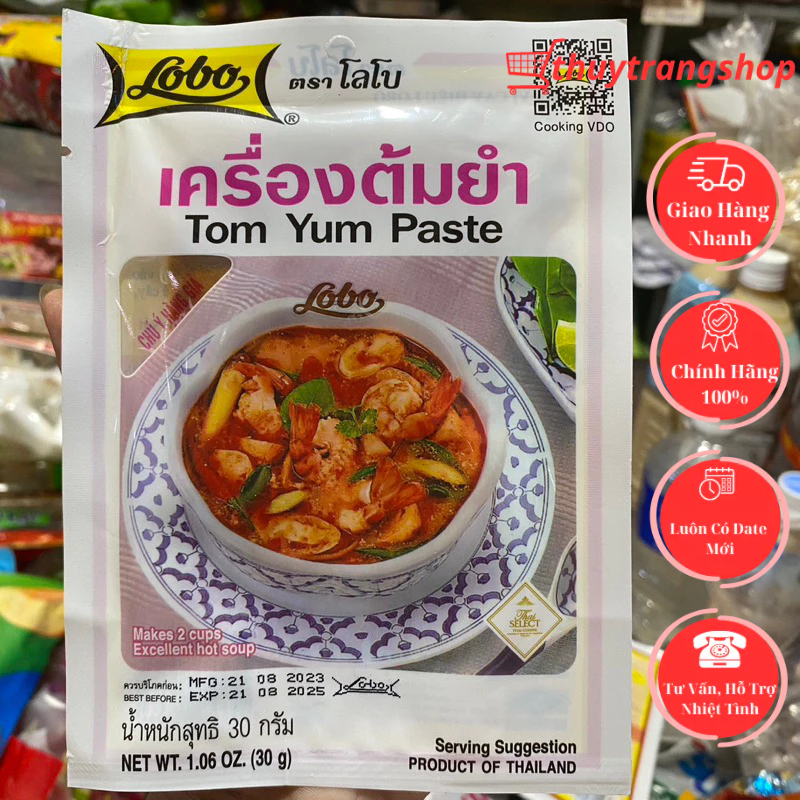Gia Vị Lẩu Thái Tom Yum Paste Gói 30g