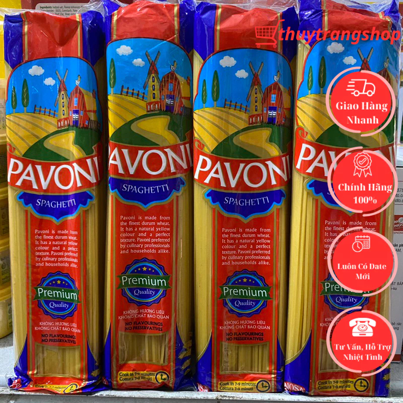 Mì Ý PAVONI 400g