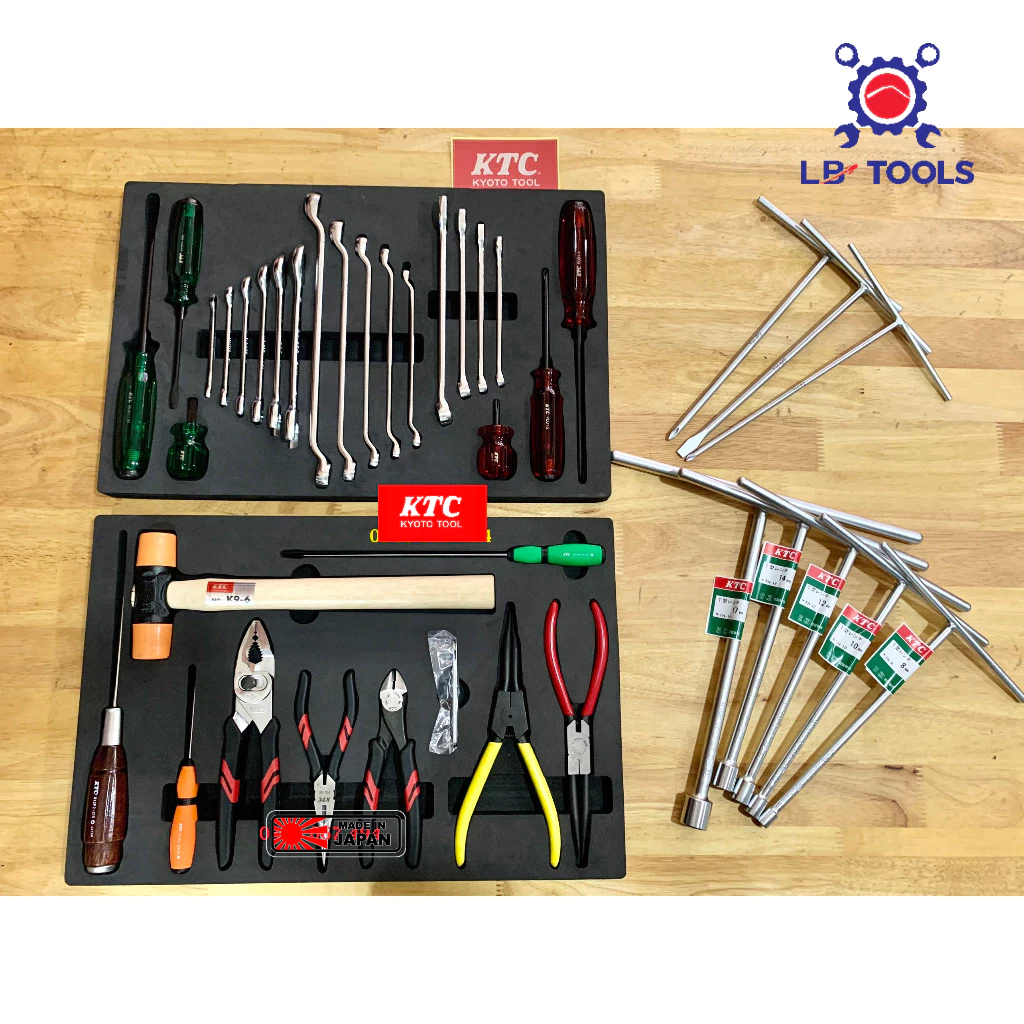 Bộ dụng cụ KTC Nhật 40 món dành cho hãng HONDA HVN40 - Bộ đồ nghề sửa chữa xe máy nhật bản sử dụng t