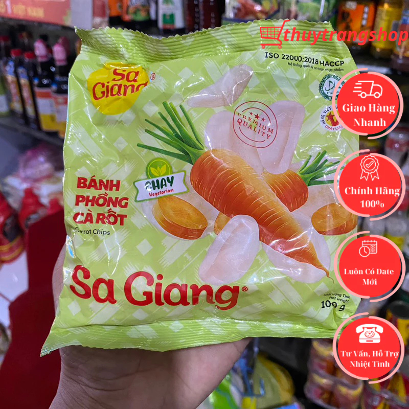 Bánh phồng tôm Sa Giang chay gói 100g