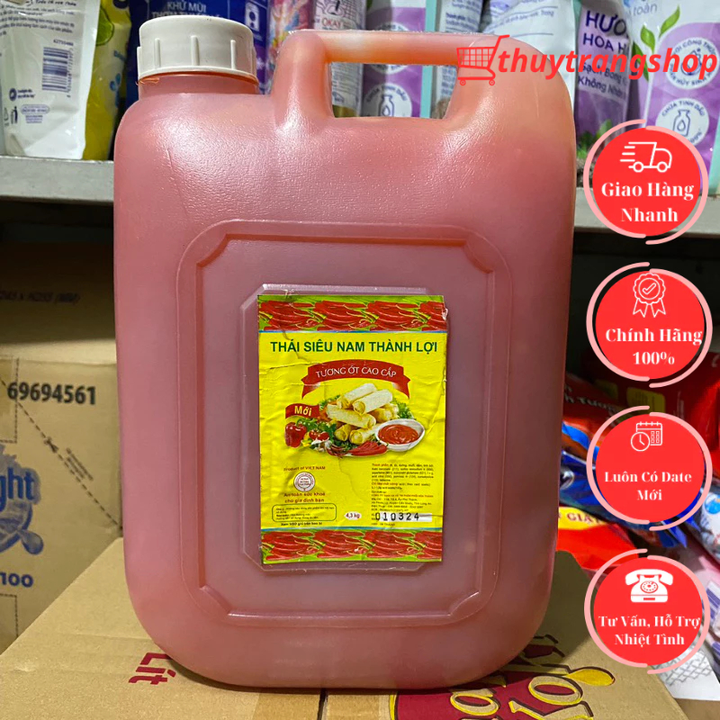 Tương Ớt, Tương Đen  Thành Lợi Can 4,3kg