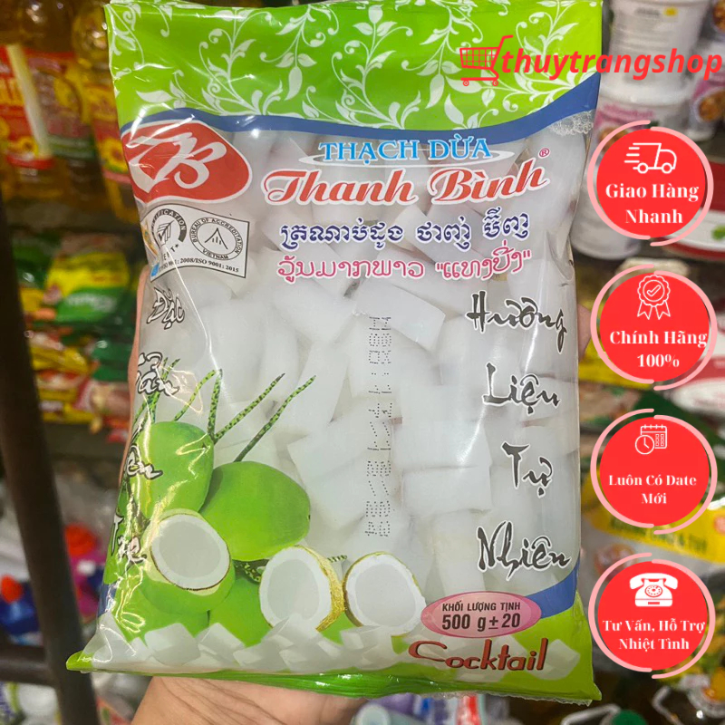 Thạch Dừa Thanh Bình Gói 500g