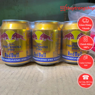  Lốc 6 Lon Nước Bò Húc Redbul Thái Lon 250ml 