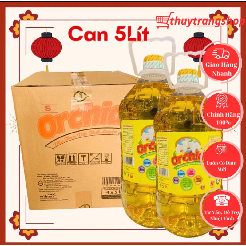 Dầu Ăn Orchid Can 5L